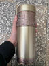 ZSR輕奢高端正宗宜興紫砂內膽保溫杯600M大容量茶水分離紫砂杯男士泡 金色百福600毫升 曬單實(shí)拍圖
