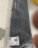 HAILE尼龍扎帶捆扎綁扎帶扎線(xiàn)理線(xiàn)束線(xiàn)帶自鎖式扎帶4.6*300mm 中號黑色100根ZD-30H-100 曬單實(shí)拍圖