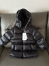 保姆鵝 兒童羽絨服寶寶中長(cháng)款羽絨服男童面包服女童加厚羽絨服[NM2128] 炭黑 140 曬單實(shí)拍圖