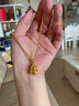 六福珠寶 福滿(mǎn)傳家足金葫蘆黃金吊墜掛墜不含項鏈計價(jià) 約5.73克 曬單實(shí)拍圖