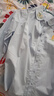 熙世界（sllsky）小熊刺繡襯衣女長(cháng)袖2025秋新款文藝休閑襯衫減齡氣質(zhì)上衣 晴天藍 S 曬單實(shí)拍圖