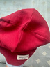 萃然詩(shī)秋冬兒童帽雙層撞色寶寶帽男女童純棉卡通帽 酒紅色 4-12 歲 曬單實(shí)拍圖