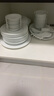 景德鎮(zhèn)（jdz）陶瓷餐具家用白瓷碗盤餐具整套中式喬遷之喜高級感中秋禮物流霜56 曬單實拍圖