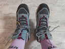 迪卡儂（DECATHLON）鞋男女登山鞋戶(hù)外防水防滑春秋高幫靴QUS MH100-NEW 女款中幫-松灰色 39 曬單實(shí)拍圖