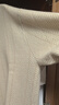 優(yōu)衣庫合作款男裝女裝柔軟綿羊毛圓領(lǐng)針織衫長(cháng)袖毛衣25秋冬479841 30 淺米色 L 曬單實(shí)拍圖