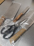 王麻子家用菜刀套裝 刀具全套剪刀水果刀鋒利切菜刀切肉斬骨刀廚房用具大全【必備四件套】 曬單實拍圖