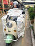 工匠時(shí)光2025新款電動(dòng)車(chē)擋風(fēng)被冬季防水防風(fēng)加厚加絨全包斗篷式電瓶摩托車(chē) 防水膜斗篷式【護肩圍脖+加厚加絨+收納扣】卡皮巴拉 曬單實(shí)拍圖