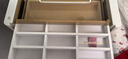 凱薩羅列  KSALOY床頭斗柜梳妝臺收納一體臥室簡(jiǎn)約現代奶油風(fēng)小戶(hù)型臥室翻蓋化妝桌 80CM寬妝臺+三色LED妝鏡+妝凳 【加強升級全多層實(shí)木】假一賠十 曬單實(shí)拍圖