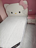 商者相融hellokitty兒童床女孩公主床兒童房凱蒂貓單人床女童卡通蝴蝶結床 【尊享版】凱蒂貓公主床+護腰護脊椰棕床墊+柜*1 1500mm*2000mm(框架床) 曬單實(shí)拍圖