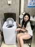 小財鴨脫水機家用甩干機大容量不銹鋼甩干桶脫水桶小型單缸單甩干衣機宿舍出租房單脫水速干熱烘干一體 15公斤-UV藍光丨抑菌除螨丨四件套/棉服 99%強力脫水/洗棉襖四件套/Ag+銀離抑菌除螨 曬單實(shí)拍圖