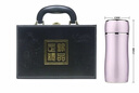 ZSR七夕禮物女士足銀小巧便攜純銀水杯茶杯999內膽保溫杯杯子 紫色(純銀內膽30g) 230ml 曬單實(shí)拍圖
