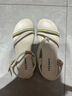 天美意一字帶涼鞋商場(chǎng)同款休閑編織百搭舒適女鞋新款CC873BL5 涼鞋-米色 35 曬單實(shí)拍圖