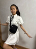 Kipling【七夕禮物】女款2025秋冬新款迷你包單肩包斜挎包手機(jī)包|RON 深黑色 曬單實(shí)拍圖