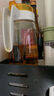 優(yōu)勤（YOUQIN）玻璃油壺廚房家用油瓶醬油醋調料瓶裝油容器不銹鋼油壺 【灰透色】600ml油壺【 1個(gè)裝】 曬單實(shí)拍圖