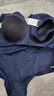 迪卡儂（DECATHLON）泳衣女連體顯瘦大碼游泳衣泳裝保守性感溫泉女士泳衣NABWW 【深空藍】高彈顯瘦 XL -2XL 50 (150-155斤) 曬單實(shí)拍圖