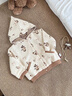 Milkbarn春秋兒童連帽外套寶寶加厚衣服男女童外出童裝 燕麥蝸牛 80 cm(12-18月-參考身高73-80cm) 曬單實(shí)拍圖