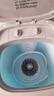 美的（Midea）4公斤半自動(dòng)洗鞋機 360°全方位清潔 立體尼龍刷 宿舍租房懶人必備刷鞋機 MX-XXGG02PRO 以舊換新 曬單實(shí)拍圖
