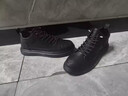 潮姿鳥(niǎo)品牌輕奢男鞋2025秋冬季新款板鞋男高幫厚底鞋子男時(shí)尚百搭休閑鞋 黑色 【高端男鞋】 42 曬單實(shí)拍圖