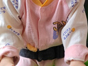 糖貝新生嬰兒衣服分體套裝純棉無(wú)骨A類(lèi)內衣男女寶秋衣秋褲打底家居服 粉色熊頭【純棉套裝】-四季 80 cm（9-12個(gè)月） 19-22斤 曬單實(shí)拍圖