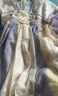 安妮優(yōu)兒漢服女童夏裝連衣裙古風(fēng)超仙唐裝裙子春兒童古裝公主裙 紫色  130 曬單實(shí)拍圖