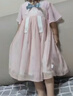 巴厘小豬【斷碼清倉】漢服女童連衣裙夏裝超仙禮服兒童甜美公主裙夏季短袖 粉色 100 cm 曬單實拍圖