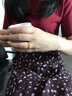 墨者善石 黃金戒指 男女款足金鑲嵌白玉戒指 活口情侶對(duì)戒 金戒指珠寶首飾 小號(hào)女款單個(gè) 曬單實(shí)拍圖