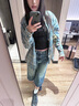 Shelley Jones美式復(fù)古格子襯衫男款長(zhǎng)袖春秋季vintage感襯衣cleanfit外套 藍(lán)色 XL [推薦120-140斤] 曬單實(shí)拍圖
