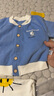 G.DUCKKIDS嬰兒套裝分體兩件套衣服寶寶春秋季2025新款男女孩兒童運(yùn)動(dòng)服洋氣 藍(lán)色開衫三件套 80 建議身高76-85cm 9-12個(gè)月 曬單實(shí)拍圖