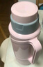 SIMELO明月保溫瓶玻璃內膽304鋼蓋熱水壺加厚學生宿舍熱水瓶2.0L優(yōu)雅粉 曬單實拍圖