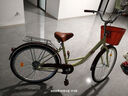 自行車(chē)成年人通勤輕便代步休閑學(xué)生復古單車(chē)上班騎親子男女士 旗艦/單速-黃【雙層鋁輪】實(shí)心胎 26寸【155-175cm】 曬單實(shí)拍圖