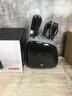 狂鯊德國進(jìn)口高檔大馬士革全套刀具廚房套裝組合砧菜板菜刀架家用水果 黑色七件套-刀座可拆卸-持久鋒利 曬單實(shí)拍圖