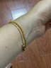 六桂福珠寶 LIU GUI FU JEWELRY黃金五花蹦迪珠手鏈女碎碎冰足金純金四葉草手串鐲子2g送女友老婆 足金五花蹦迪珠手鏈 金重1.73克 手圍約15厘米 曬單實(shí)拍圖