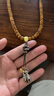 琢匠筋斗云弟子珠丨悟空系列菩提手串三通diy配件文玩送男友生日禮物 悟空·筋斗云弟子珠 曬單實(shí)拍圖