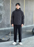 森馬（Semir）王安宇同款棉服男發(fā)熱科技棉外套三防保暖棉衣25新款冬裝連帽上衣 黑色90001 M 曬單實(shí)拍圖