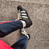 阿迪達斯（adidas）定制球鞋  originals SUPERSTAR 潑墨金簡(jiǎn)約耐磨低幫板鞋 潑墨金 EG4959 41 定制商品不退換 曬單實(shí)拍圖