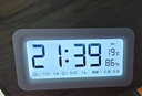 得力（deli）充電款電子智能鬧鐘背光大鬧鈴家用學(xué)生多功能溫濕度計大屏床頭鐘 開(kāi)學(xué)升學(xué)季必備 白 LE103A 曬單實(shí)拍圖