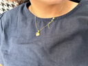 中國黃金CHINA GOLD愛(ài)心黃金項鏈足金和田玉吊墜教師節禮物送女老師老婆生日實(shí)用 京速達-足金玉見(jiàn)你吊墜贈S925鏈 曬單實(shí)拍圖