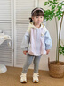 班喜迪女童外套春秋款2025新款兒童衣服秋季連帽上衣女寶寶洋氣公主秋裝 紫色 90 曬單實(shí)拍圖