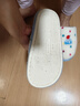 名創(chuàng  )優(yōu)品（MINISO）彩點(diǎn)狗狗卡通趣味毛毛居家鞋女秋冬可愛(ài)棉拖鞋月子鞋白藍40-41 曬單實(shí)拍圖