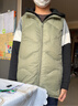 鴨鴨兒童羽絨馬甲男女中大童輕暖內搭外穿童裝潮坎肩內膽冬季新款 綠色 170 建議160-170cm,重110-120斤 曬單實(shí)拍圖