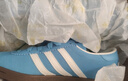 adidas「T頭鞋」STADT經(jīng)典時尚薄底運動板鞋男女阿迪達斯三葉草   藍色/亮白/漢玉白   44 曬單實拍圖