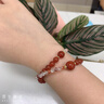 九華山冰飄南紅瑪瑙西瓜水晶手串女文玩轉運珠手鏈生日禮物女生送女朋友西瓜晶冰飄南紅瑪瑙手串 曬單實(shí)拍圖