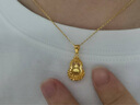 周大生 CHOW TAI SENG碎碎冰葫蘆黃金項(xiàng)鏈女足金項(xiàng)鏈七夕情人節(jié)禮物送女友老婆生日禮物 足金吊墜約1.55-1.65g+贈s925銀鏈 曬單實(shí)拍圖
