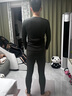 Carey Kay秋冬加絨加厚保暖內(nèi)衣男士德絨發(fā)熱內(nèi)穿打底羊絨蠶絲秋衣秋褲套裝 蕎麥灰 XL 曬單實(shí)拍圖
