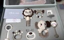 盟石（cute stone）嬰兒玩具0-1歲手搖鈴新生兒啃咬安撫高檔禮盒周歲禮物滿月0-6個(gè)月 搖鈴10件套【禮盒+視覺激發(fā)卡】 【美貝樂＆盟石聯(lián)合出品】 曬單實(shí)拍圖