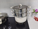 DEATKN德國無(wú)涂層陶瓷16L不銹鋼加深湯鍋家用電磁爐蒸煮燉鍋雙耳蒸鍋【20cm湯鍋】 升級防燙把手 1-3人使 1cm 曬單實(shí)拍圖