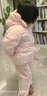 巴拉巴拉嬰兒羽絨服男童冬季女童短款外套花朵造型甜美萌 紅色調(diào)00366 100 cm -充絨量78g 曬單實(shí)拍圖