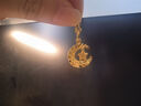周大福星星攬月足金黃金星月織夢吊墜女(工費360)約2.7g EOF1634 曬單實拍圖