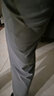 名創(chuàng)優(yōu)品（MINISO）涼感冰絲褲子男夏季新款舒適透氣顯高顯瘦直筒休閑褲 黑 2XL 曬單實(shí)拍圖