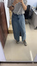 太平鳥(niǎo)女裝2024年夏季新款開(kāi)叉牛仔長(zhǎng)裙A1GFE2179 牛仔藍(lán) L 曬單實(shí)拍圖